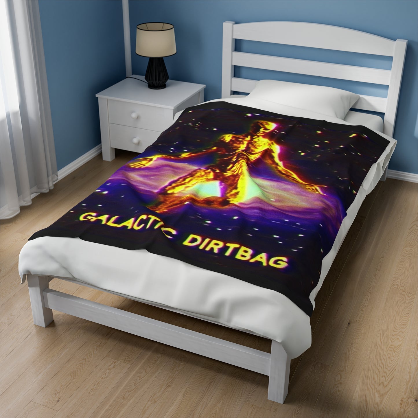 Galactic dirtbag Velveteen Plush Blanket