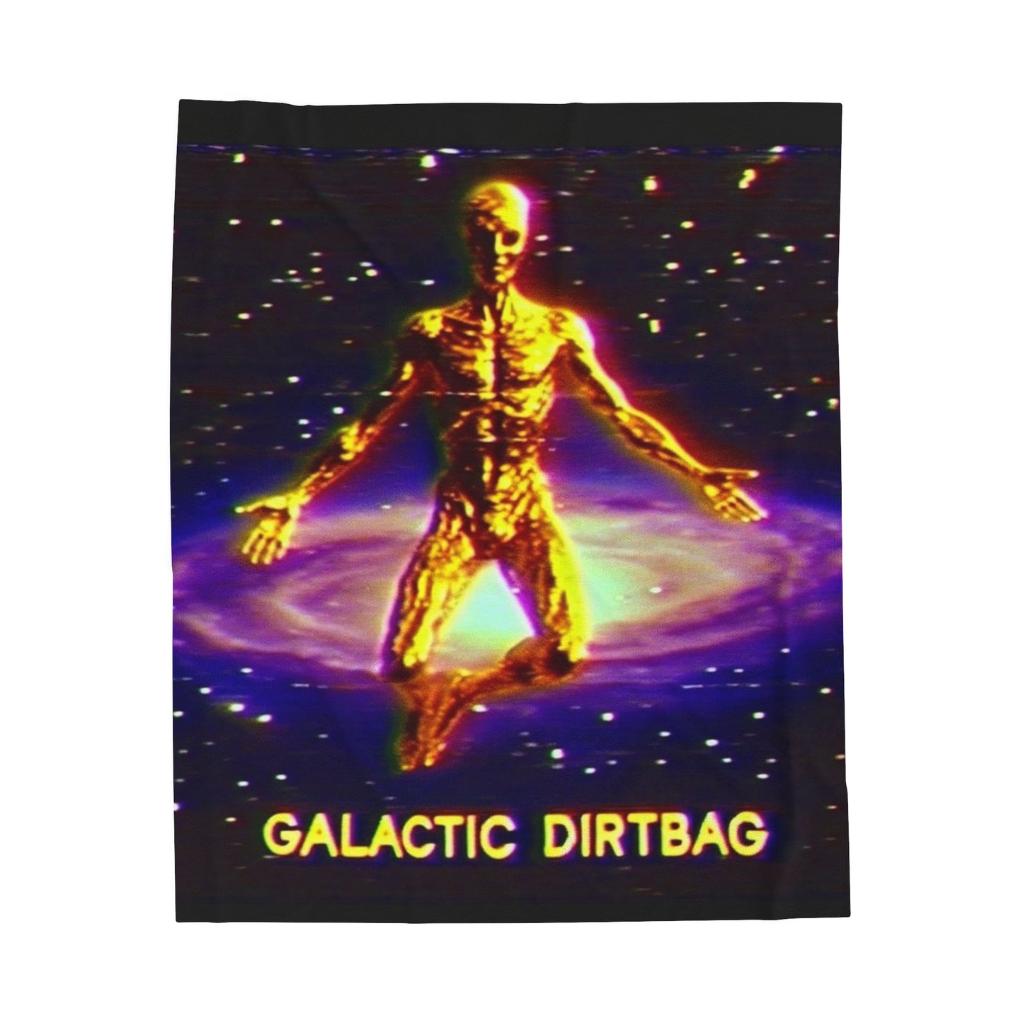 Galactic dirtbag Velveteen Plush Blanket