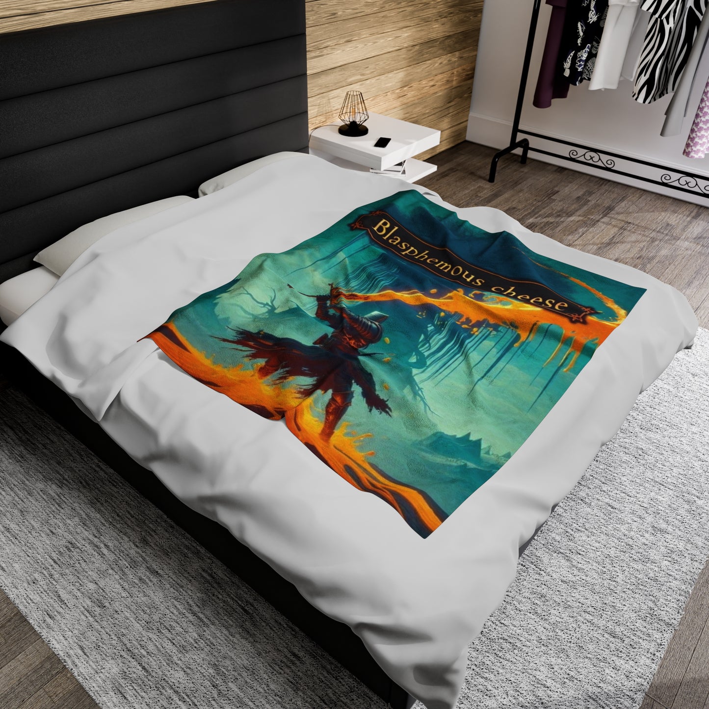 Blasphempus Cheese Velveteen Plush Blanket