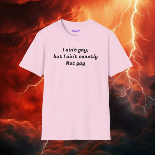I aint't gay, but I aint exactly not gay